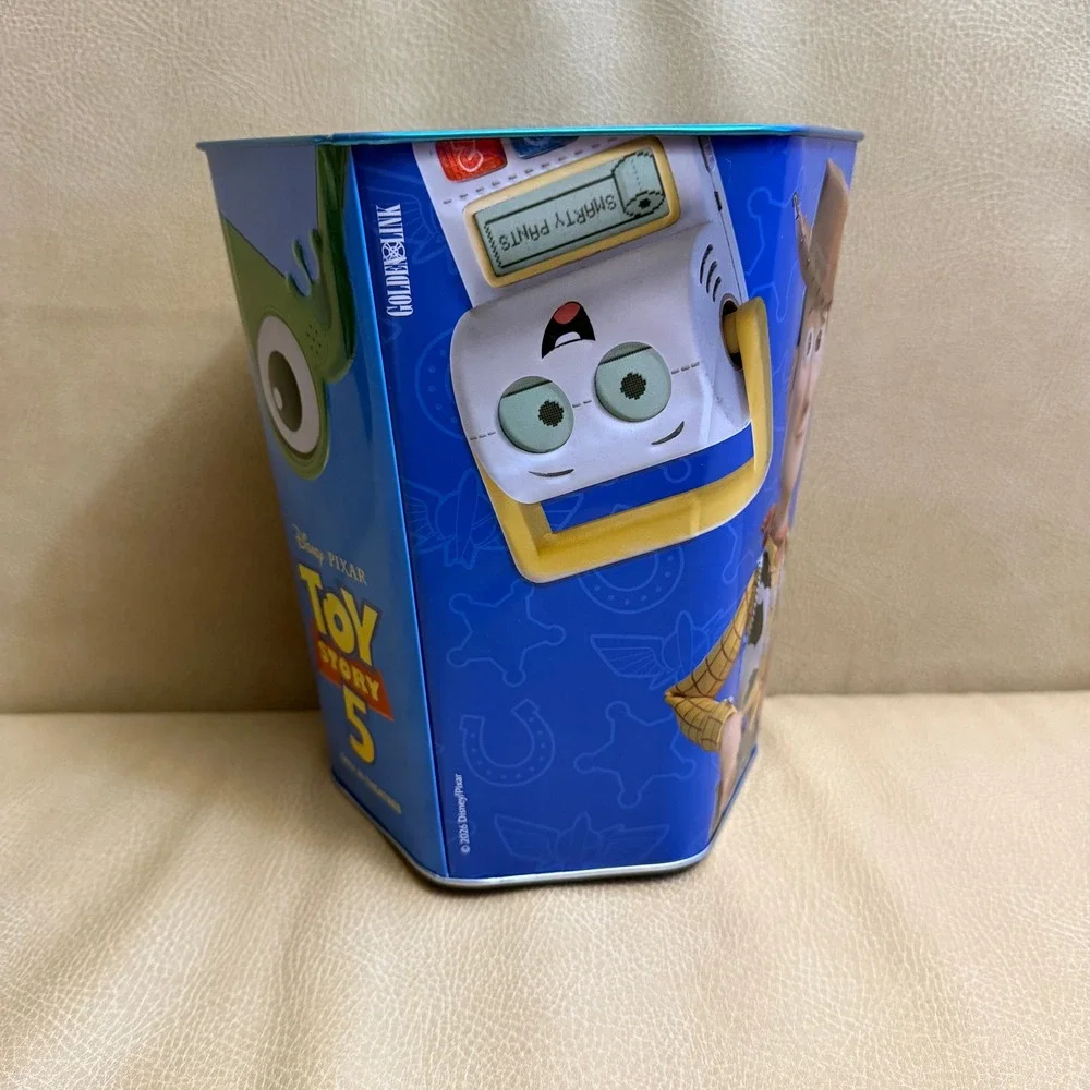 Toy Story 5 Popcorn Bucket 130oz Hexagonal Tin Bucket Disney Pixar